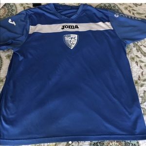 Joma blue soccer shirt